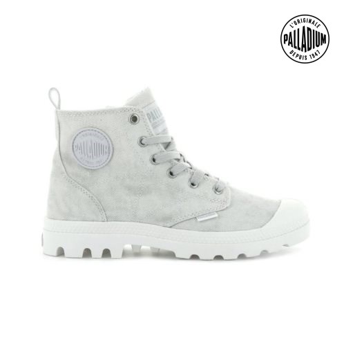 Palladium Pampa Zip Desertwash Women's Boots Light Grey | UK L709-AEI